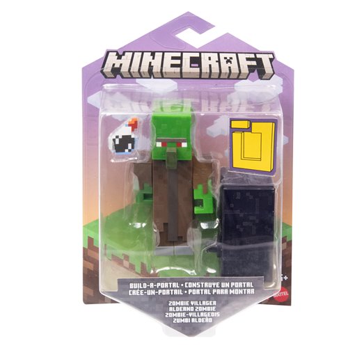 Minecraft Build-A-Portal Zombie Villager Action Figure