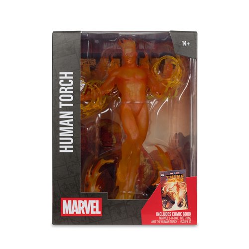 Marvel Collection Wave 7 Human Torch Marvel 2-In-One: Thing & Human Torch #10 1:6 Scale Posed Figure