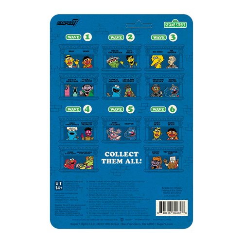Sesame Street Count Von Count (PJs) 3 3/4-Inch ReAction Figure