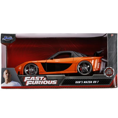 Fast and Furious Han's Mazda RX-7 1:24 Scale Die-Cast Metal Vehicle