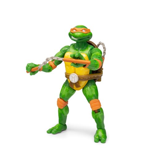 Teenage Mutant Ninja Turtles BST AXN Arcade Game Michelangelo 5-Inch Figure, Not Mint