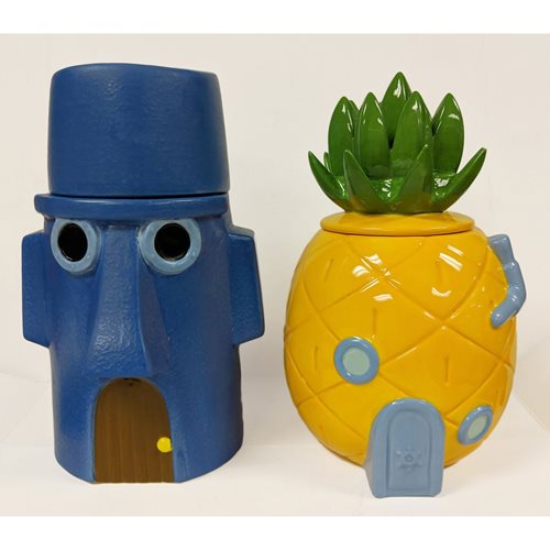 SpongeBob SquarePants Houses Ceramic Lidded Jars