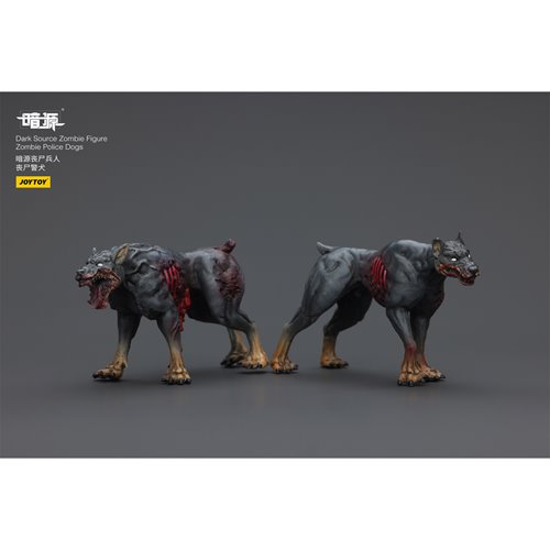 Joy Toy Dark Source Zombie Dog 1:25 Scale Action Figure 2-Pack