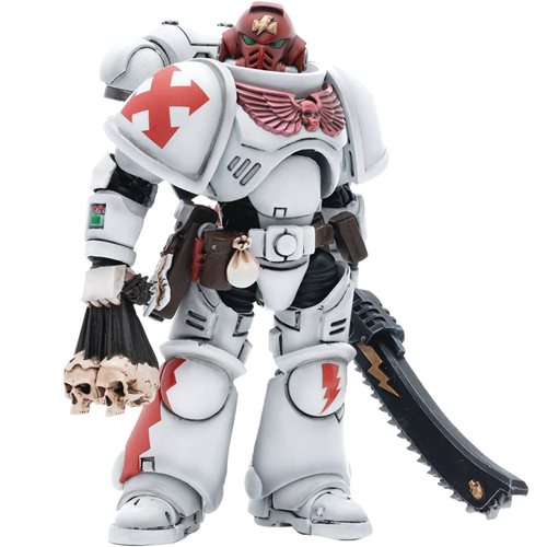Joy Toy Warhammer 40,000 White Scars Assault Intercessor Sergeant Tsendbaatar 1:18 Scale Action Figure