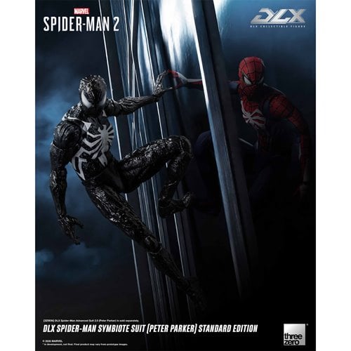 Marvel Spider-Man 2 Spider-Man Symbiote Suit Peter Parker Standard Edition DLX Action Figure