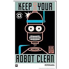 Futurama Keep Your Robot Clean LE Unframed Giclee
