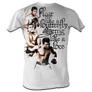 Muhammad Ali 3 Poses White T-Shirt