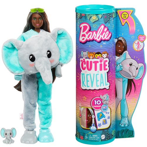 Barbie Cutie Reveal Jungle Series Elephant Doll