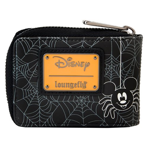 Disney Halloween Mickey and Minnie Mouse Spider Glow-in-the-Dark Accordion Wallet