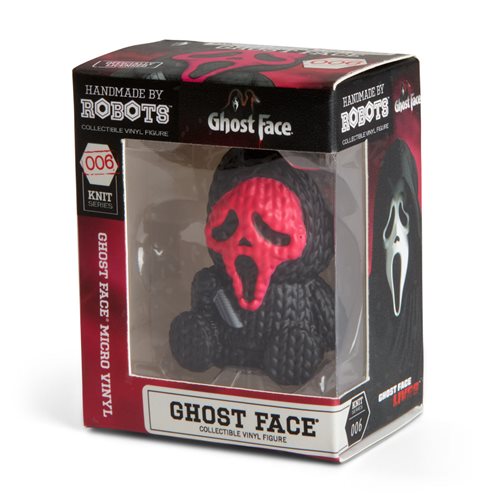 Ghost Face Pink Face Handmade by Robots Micro Vinyl Figure