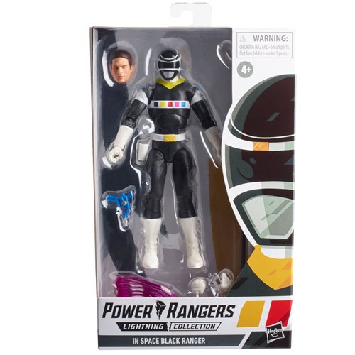 Power Rangers Lightning Collection In Space Black Ranger 6-Inch Action Figure