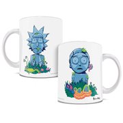 Rick and Morty Ricktanical White Ceramic Mug