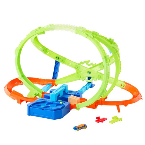 Hot Wheels Stunt Tracks Hypersphere Crash Vehicle Playset