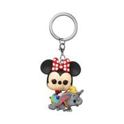 Disneyland 65th Anniversary Flyng Dumbo Ride with Minnie Funko Pocket Pop! Key Chain