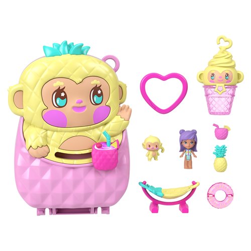 Polly Pocket Pineapple Monkey Compact Playset