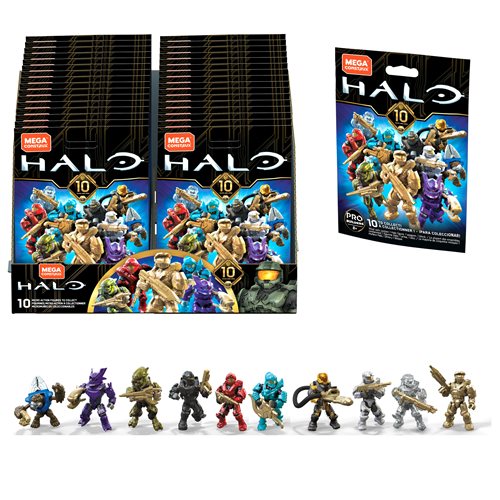 Mega Construx Halo Micro Action Figures Mix 2 2019 Case