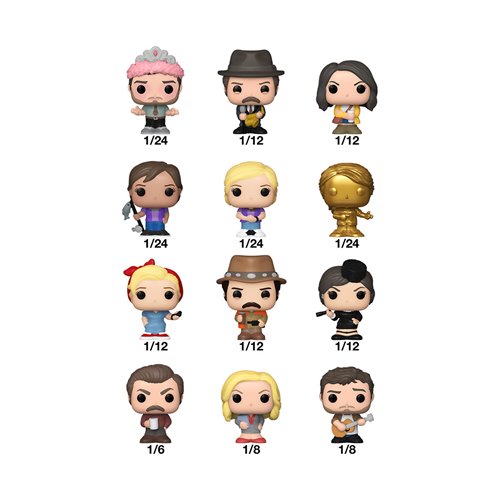 Parks and Recreation Funko Bitty Pop! Singles Display Case of 32