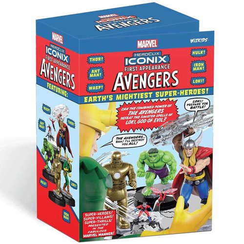 Marvel HeroClix Iconix: Avengers First Appearance Mini-Figure 5-Pack