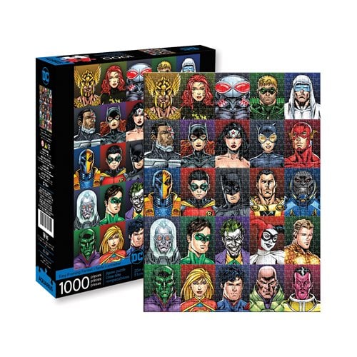 DC Comics Faces 1,000-Piece Puzzle - Entertainment Earth
