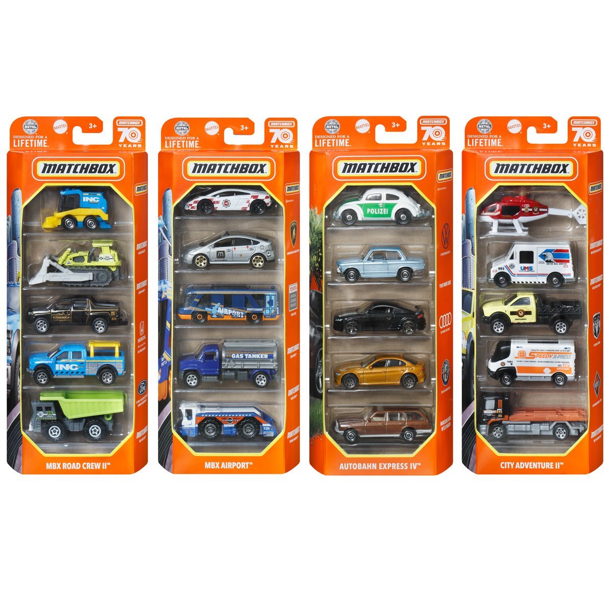 Matchbox 5 Car Collector Die-Cast Vehicle Pack