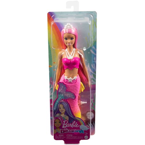 Barbie Dreamtopia Mermaid Doll with Pink and Yellow Tail