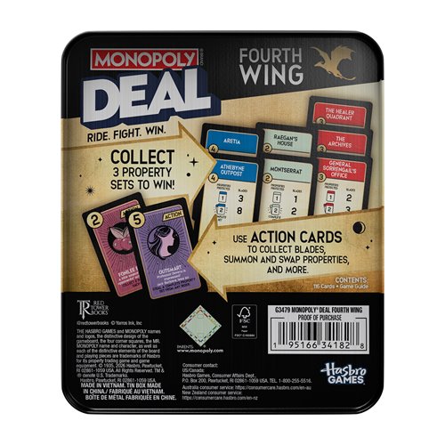 Fourth Wing Edition Monopoly Deal Game