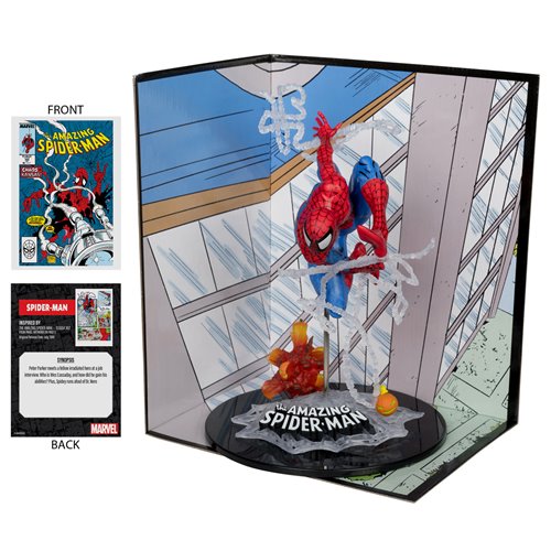 Marvel Spider-Man Amazing Spider-Man #302 1:10 Scale Posed Figure with Scene and Comic