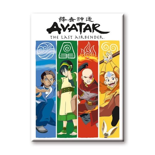 Avatar: The Last Airbender Four Elements Flat Magnet