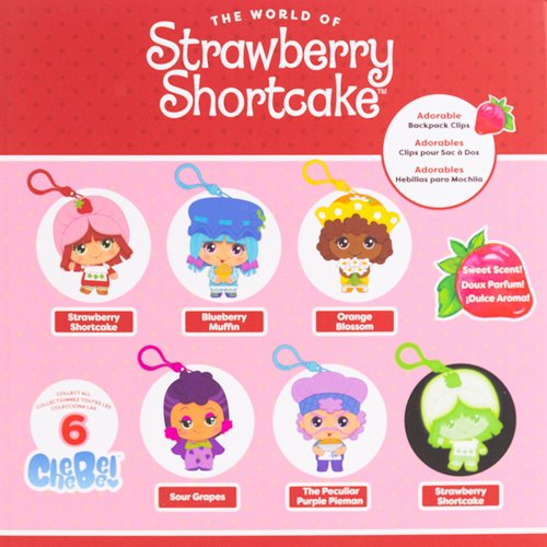 Strawberry Shortcake 2 1/2-Inch CheeBee Key Chain Random 6-Pack