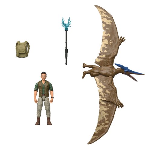 Jurassic World Rebirth Dr. Henry Loomis and Pteranodon Action Figure 2-Pack