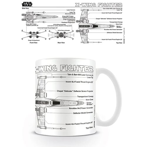 Star Wars  X-Wing Fighter Sketch 11 oz. Mug