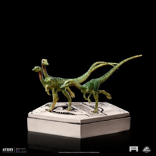 Jurassic World Compsognathus Icons Statue