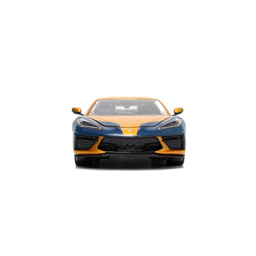 X-Men 2020 Chevrolet Corvette Stingray 1:24 Scale Die-Cast Metal Vehicle with Wolverine Figure