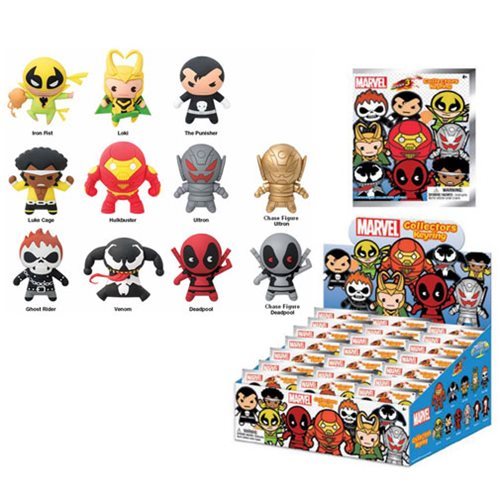 Marvel 3-D Figural Key Chain Series 3 6-Pack