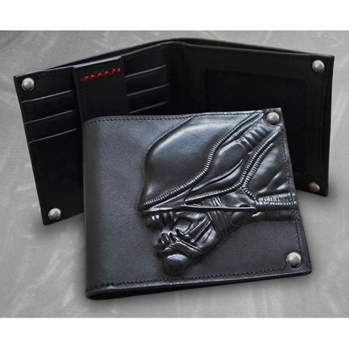 Aliens Embossed Leather Wallet