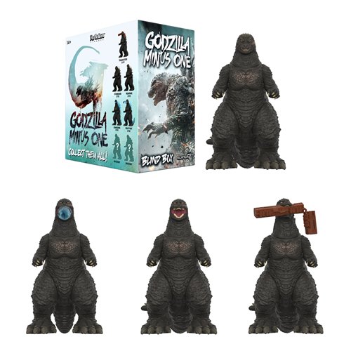 Godzilla Minus One Blind Box Wave 8 3 3/4-Inch ReAction Figure Case of 12