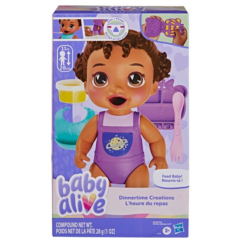 Baby Alive Dinnertime Creations Black Hair Doll