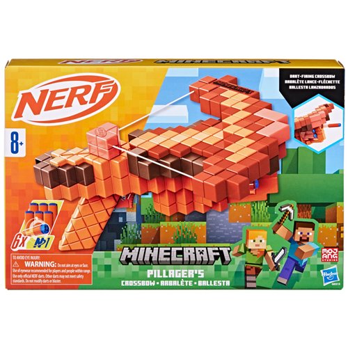 Minecraft Nerf  Pillager's Crossbow Dart Blaster