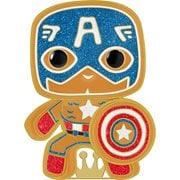 Marvel Gingerbread Captain America Large Enamel Pop! Pin
