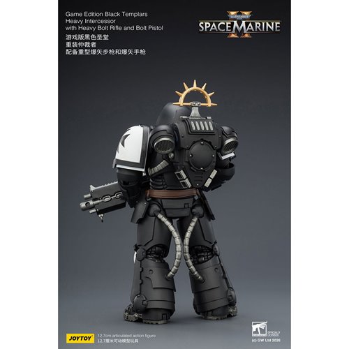 Joy Toy Warhammer 40K Space Marines Game Edition Black Templars Intercessor Bolt Rifle & Pistol 1:18