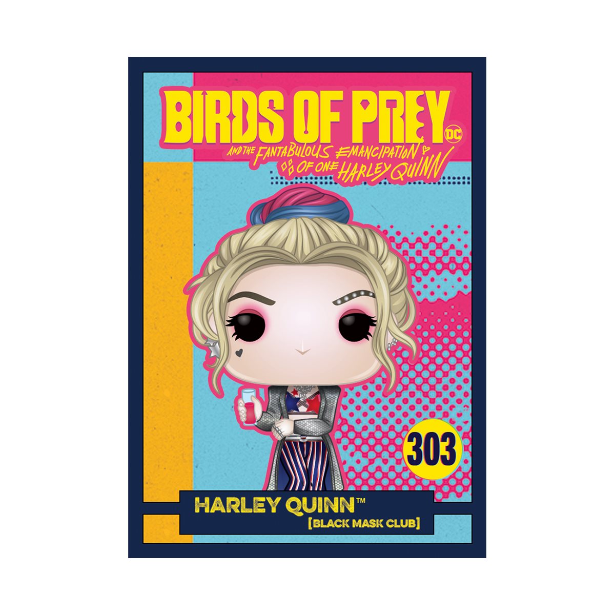 Birds of Prey Harley Quinn Black Mask Club Funko Pop! Vinyl Figure with