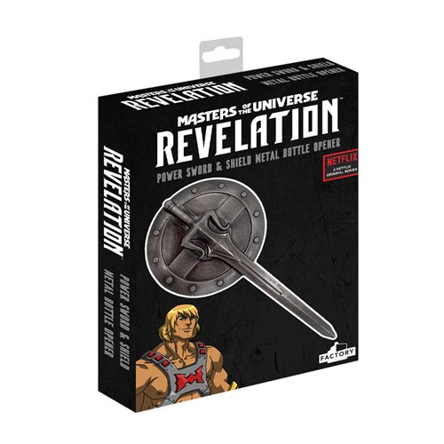 Masters of the Universe Revelation Power Sword And Shield Bottle Opener