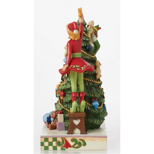 Elf Buddy and Jovie Decorating by Jim Shore Statue