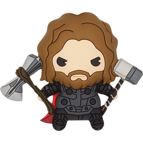 Thor with Axe and Hammer 3D Foam Magnet