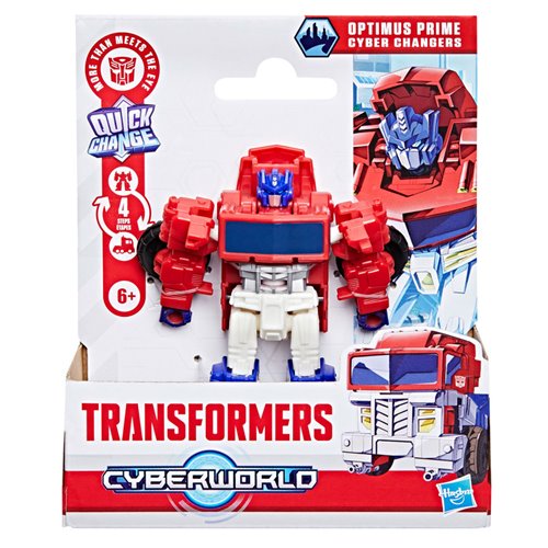 Transformers Cyberworld Optimus Prime Cyber Changers 4-Inch Action Figure