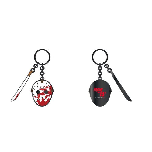 Friday the 13th Mask and Machete Key Chain