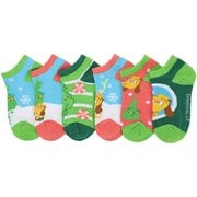 Dr. Seuss The Grinch Chibi Youth Ankle Sock 6-Pack