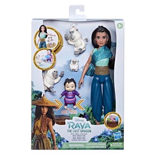 Raya and the Last Dragon Raya, Ongis, and Noi Doll  Pack