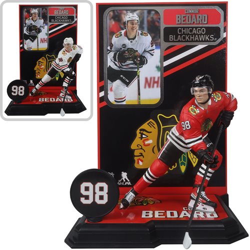 NHL SportsPicks Chicago Blackhawks Connor Bedard 2 7-Inch Scale Posed Figure Case of 6