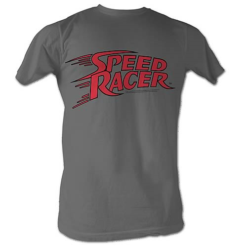Speed Racer Logo Charcoal T-Shirt - Entertainment Earth